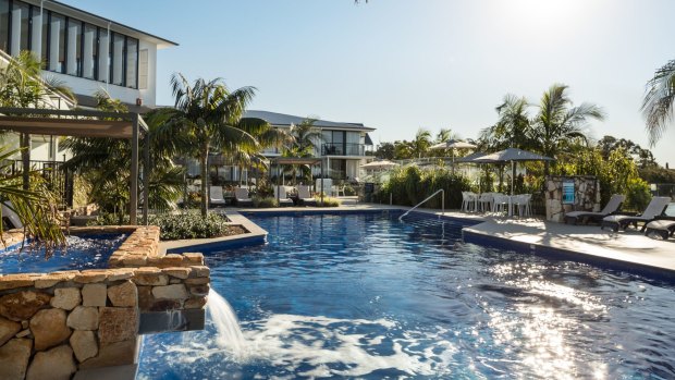 Outdoor pool at Sails Port Macquarie by Rydges.