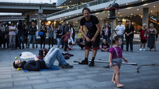 "The public is brutally honest with their time, attention and donations": busker Daniel Nimmo.