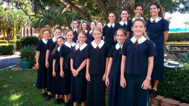 The eight sets of twins who will study at St Margaret's Anglican Girls School in Ascot this year.
