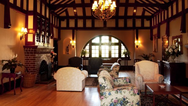 The main hall at Petersons Guesthouse in Armidale, New England.