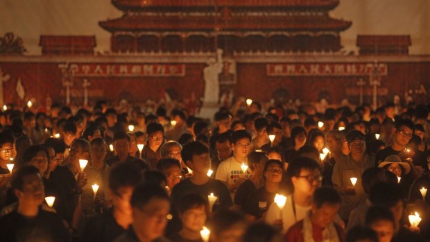 Thousands of Hong Kongers joined the candlelight vigil on Thursday night marking the crushing of the 1989 student-led Tiananmen Square protests, an annual commemoration.