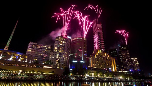 New Year's Eve fireworks at Southbank last year.