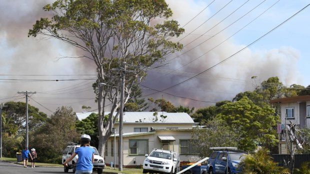 Nearby homes are not threatened by the fire, the RFS says.