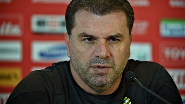 Wary: Socceroos coach Ange Postecoglou, along with his players, is in unfamiliar territory in Kyrgyzstan.