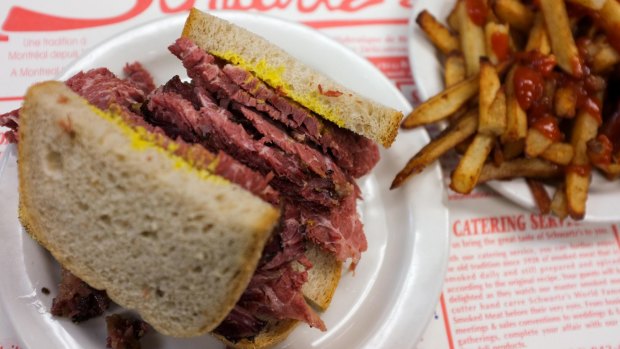 What Schwartz’s customers are waiting for.