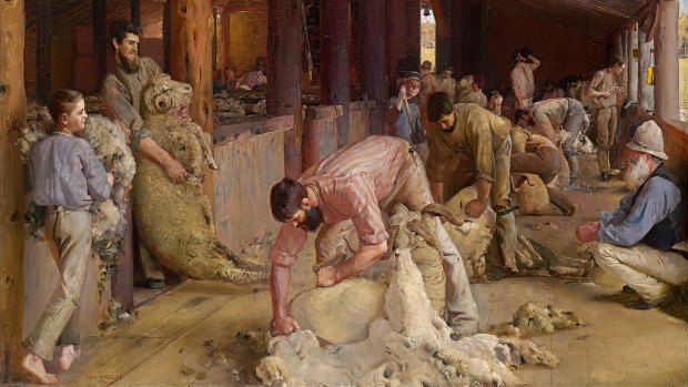 Tom Roberts' Shearing the Rams. The Australian impressionist is a favourite among older gallery visitors. 