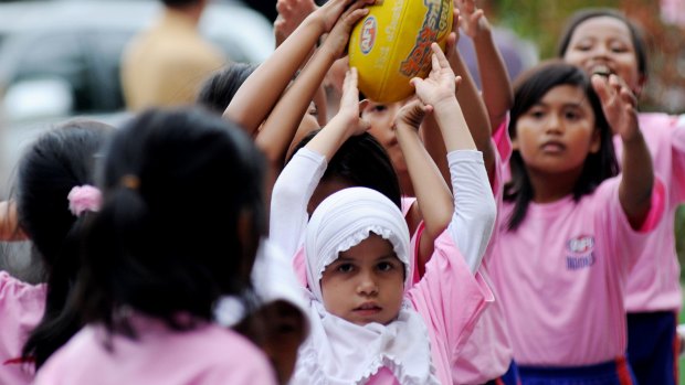 For the past 10 years AFL Indonesia has been running free football clinics in schools and orphanages in Jakarta, Bogor, Bandung and Cileungsi.