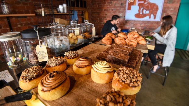 House-made pastries and assorted scrolls from Eat a Scroll in Fitzroy.