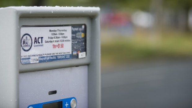 A smart parking trial in Manuka means drivers can see available spots on an app before they leave.
