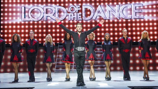 The Lord of the Dance: Dangerous Games adds a light show and pyrotechnics to the troupe's polished performance.