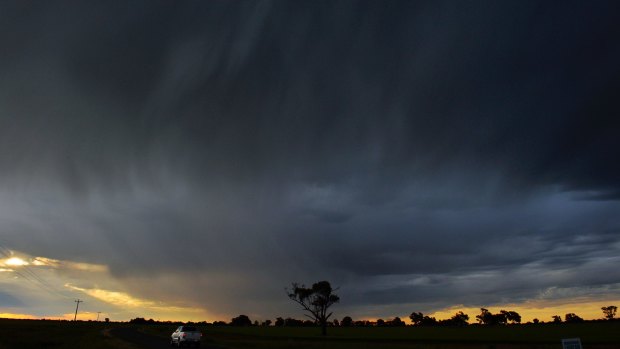 Severe storms are moving across NSW toward Sydney.