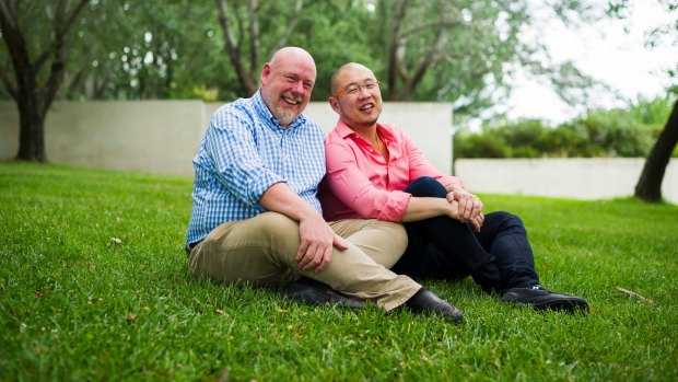 Greg Ralph and Jo Chua will be one of the first same-sex couples to get married in Canberra.