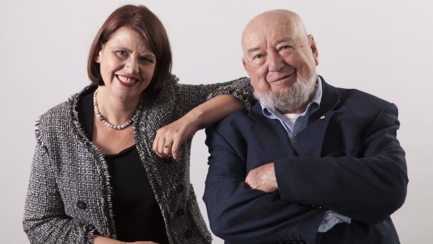 Meg and Tom Keneally, daughter and father co-authors of <i>The Soldier's Curse</i>.