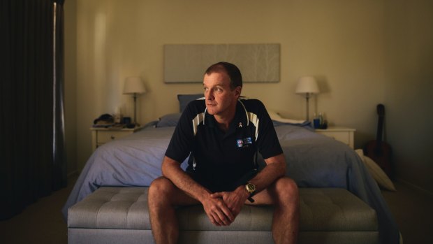 Brett Cunningham has been with ACT Policing for more than 20 years and has battled with PTSD for more than a decade.