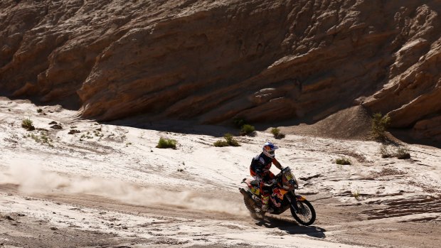 Toby Price is closing in on victory in the Dakar Rally.