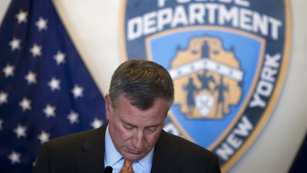 "The way we go about policing has to change": New York City mayor Bill de Blasio.