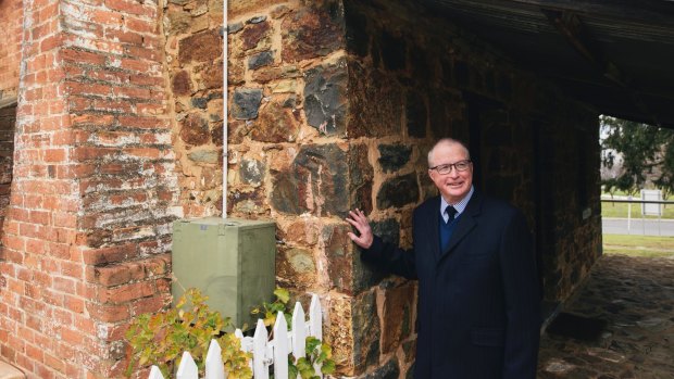 National Capital Authority boss Malcolm Snow at Blundells Cottage. 