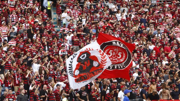 Threatening a walkout: Western Sydney's Red and Black Bloc.