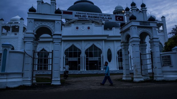 This mosque, 20 kilometres from Aceh’s capital Banda Aceh, was the only building left in the area after the tsunami.