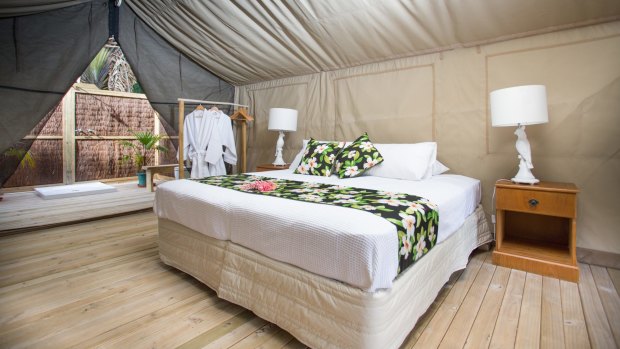 Ikurangi Eco Retreat's exclusive Ariki Safari Tent.