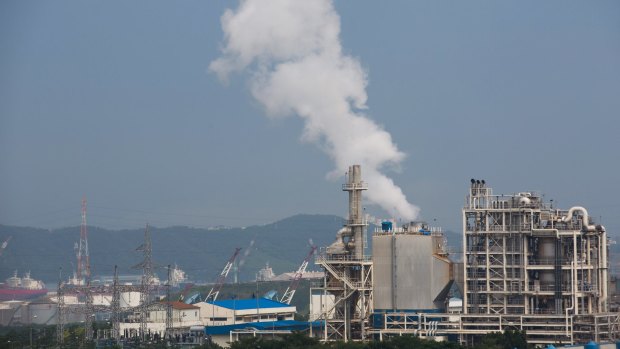 The South Korean city of Ulsan is home to oil refinery facilities.