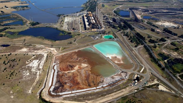 Aeriel view of the Hazelwood power station near Morwell in 2014.  