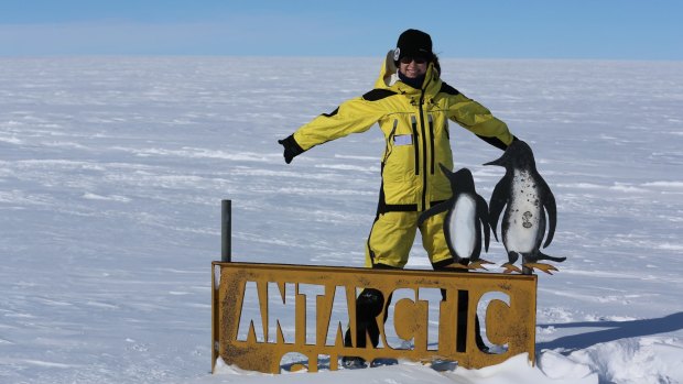 Central Queensland University student Kate Senekin has spent nearly a year in Antarctica.