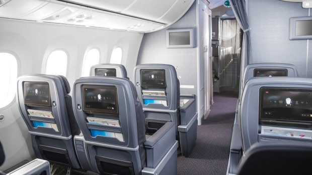 Premium Economy Cabin on new American Airlines 787.