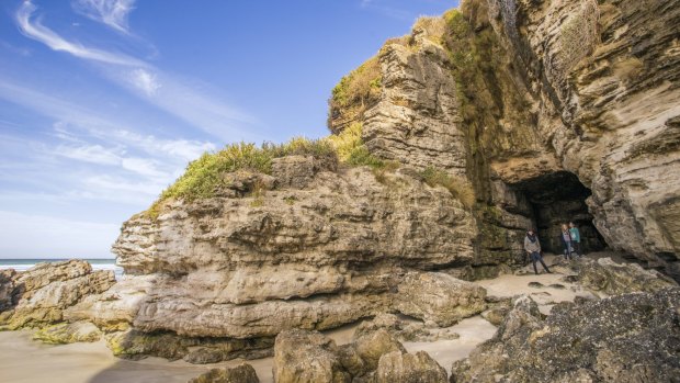 Cave Beach's cave mouth feels like it ought to be the gateway to a secret temple in an Indiana Jones film.