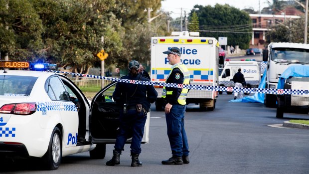The crime scene on Mons Avenue in Maroubra on June 22 after Peter Hofmann's body was found. 