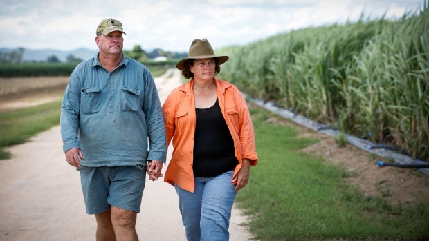 Paula Langdon and her husband Bryan on their farm.