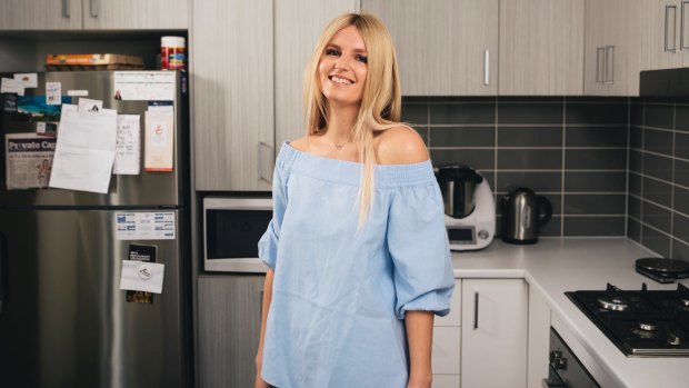 Canberra's Ali King, at home in Weston and looking ahead to her grand final berth in Zumbo's Just Desserts, thanks her grandmother for giving her special expertise in the kitchen.