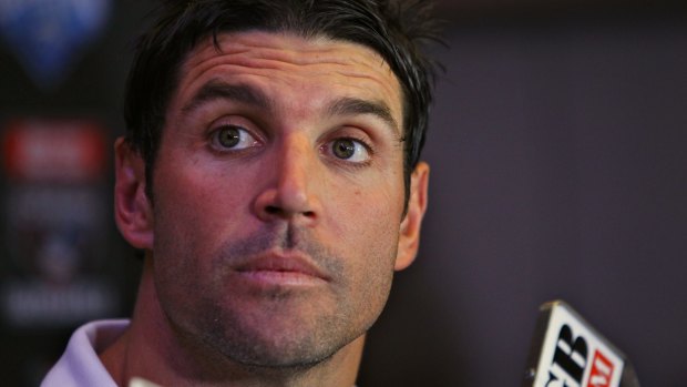 In Manly's sights: Trent Barrett.