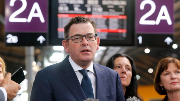 Premier Daniel Andrews announces more V/Line train services on Tuesday, ahead of the federal budget.