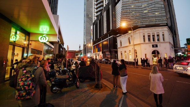 Residents evacuated after a fire in Southbank.