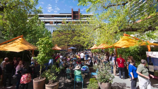 The Canberra District Wine Tasting will take over the New Acton courtyard on Sunday.