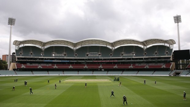 A view of the Adelaide Oval where the first Test will be played.