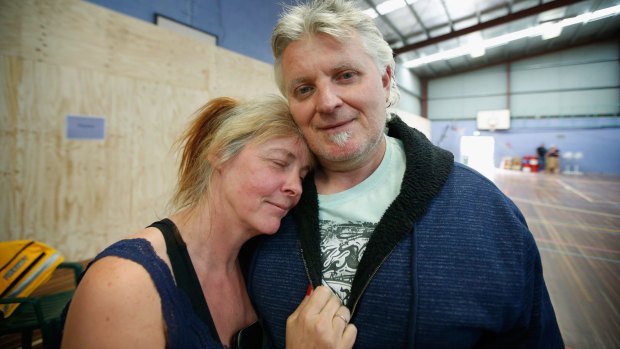 Lesley and Tony Maly, who lost their house in the the Wye River fire.
