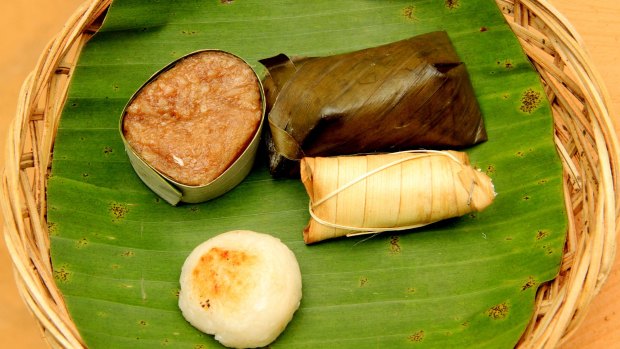 Indonesian sweets served at Enory's house.
