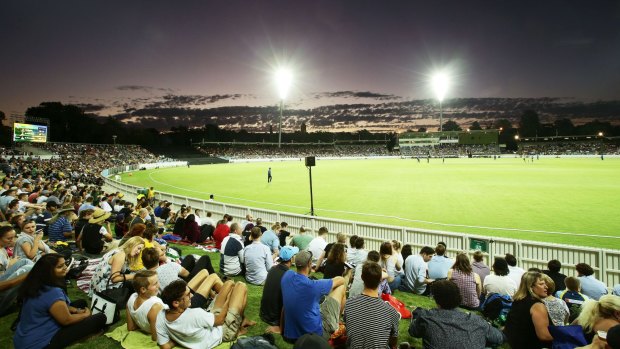 Manuka Oval turned on another beautiful night under lights.