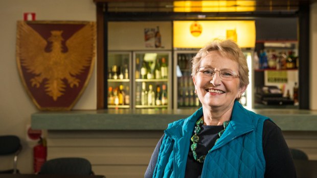 Polish Australian Club president Barbara Alwast.  The club will reopen this month after it was razed by a fire police believed was deliberately lit in January 2014. 