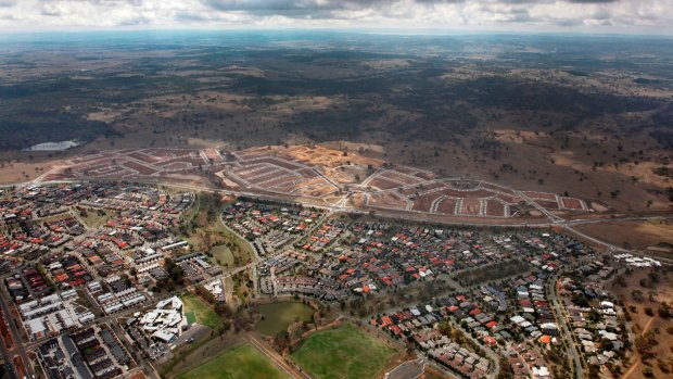 Canberra was not planned to be a large city, which is evident in Gungahlin's spread.