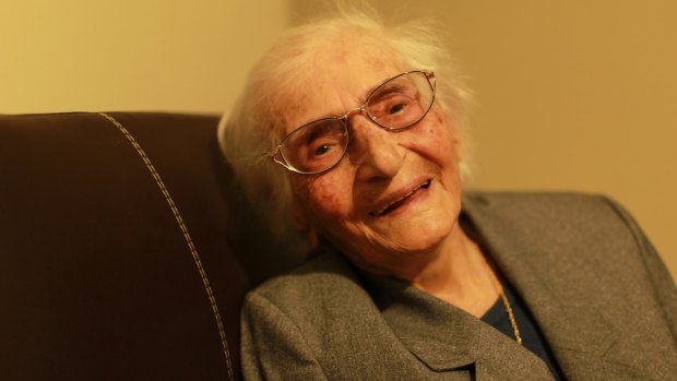 Yasmi Houmi, 102, arrived in Sydney in January as a humanitarian refugee.