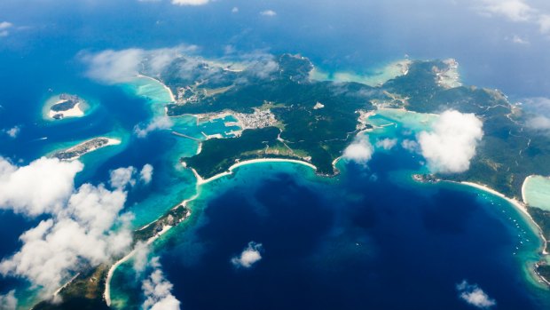 The clear blue waters of the Kerama Islands, Okinawa.