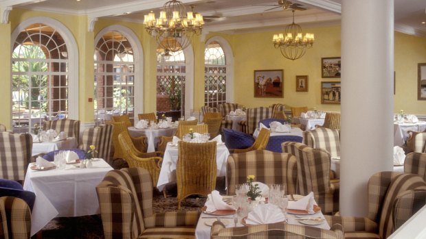 The Norfolk Hotel dining room in Nairobi.