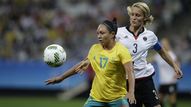 Kyah Simon is coming up to 10 years with the Matildas.
