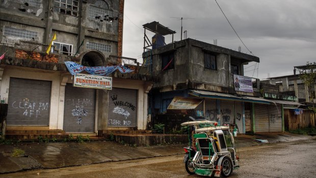 The streets of Marawi City remain largely deserted.