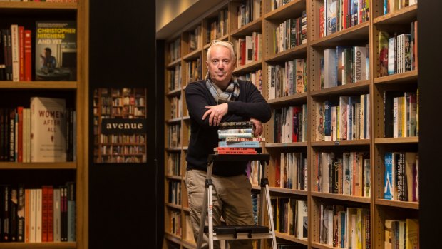 Reading between the lines: Chris Redfern in his new bookshop in Richmond.