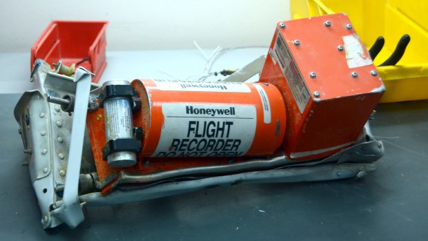 The flight recorder from the crashed plane.