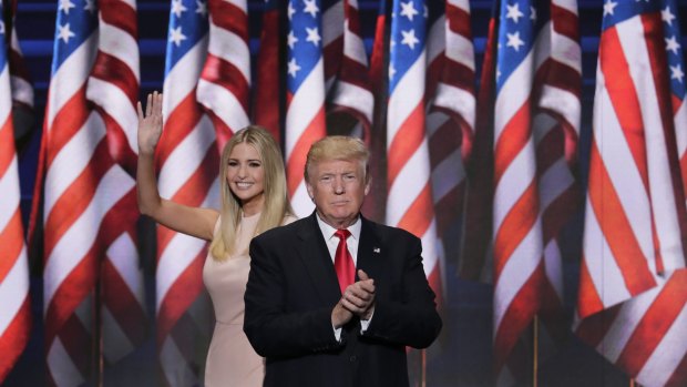 Ivanka Trump with dad Donald.
